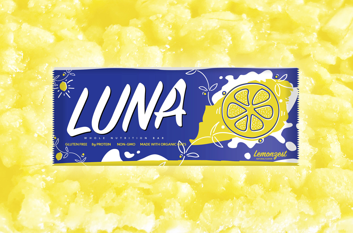 LUNA Lemonzest Bar Package Redesign